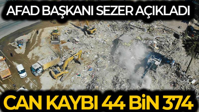 AFAD Başkanı Sezer, depremde son durumu açıkladı