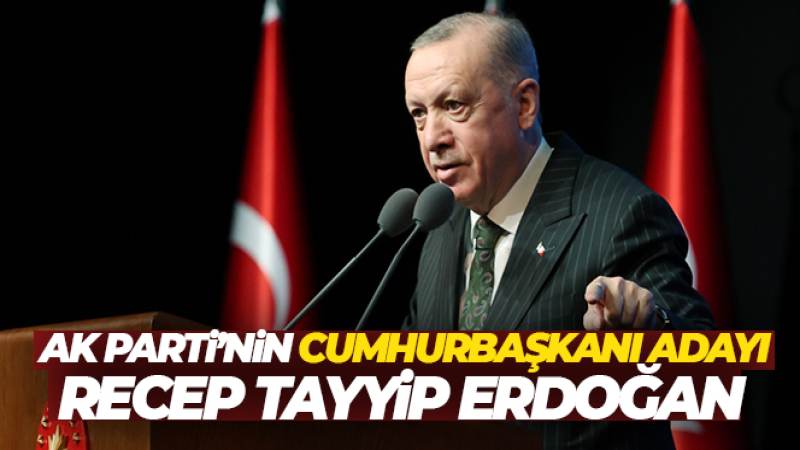 AK Parti'nin Cumhurbaşkanı adayı Recep Tayyip Erdoğan