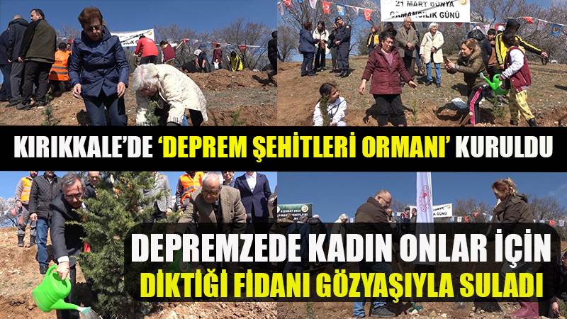 Depremde kız kardeşini ve akrabalarını kaybetti: Onlar için diktiği fidanı gözyaşıyla suladı