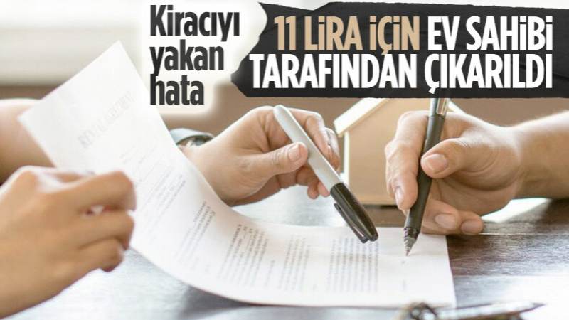 İzmir'de 11 lirayı eksik gönderdiği için evinden tahliye edildi