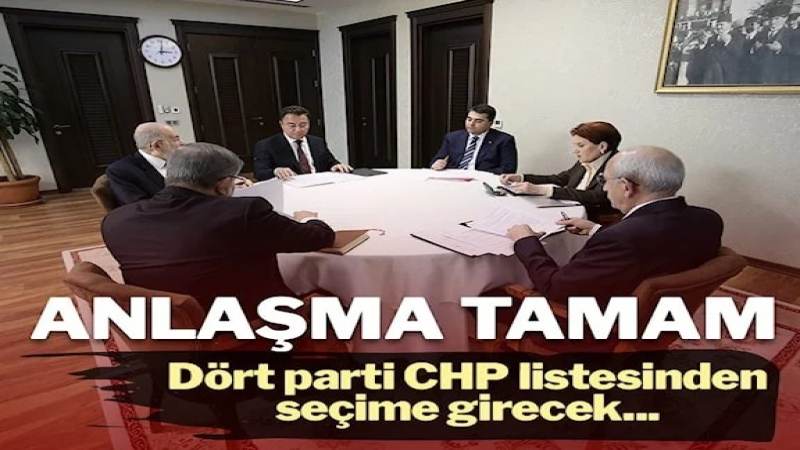 4 parti CHP listesinden seçime girecek