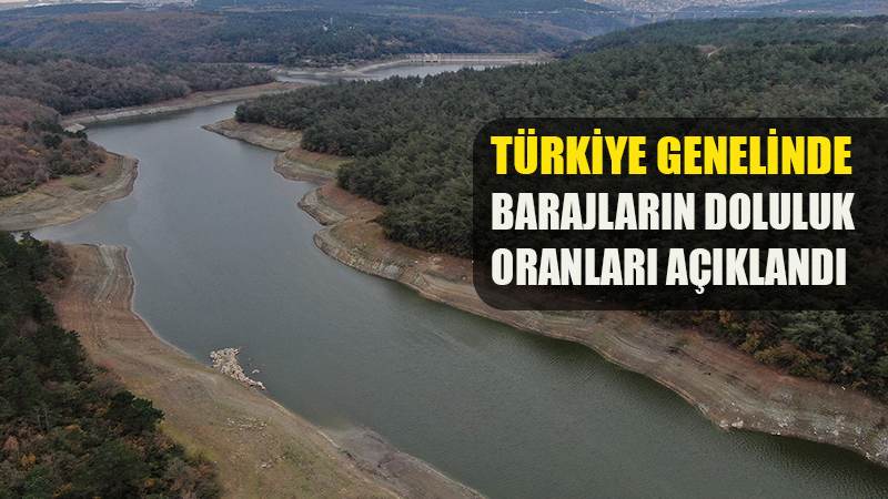 Türkiye genelinde baraj doluluk oranları açıklandı