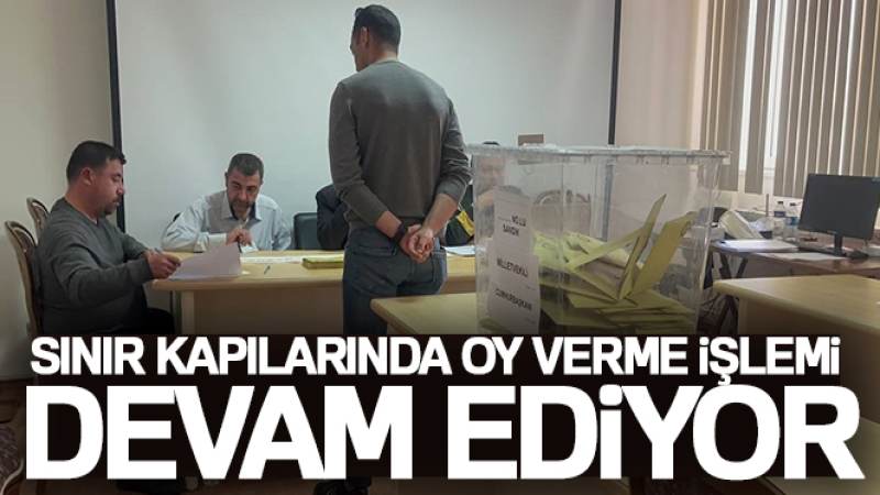 Ankara Esenboğa Havalimanı’nda oy verme işlemi devam ediyor