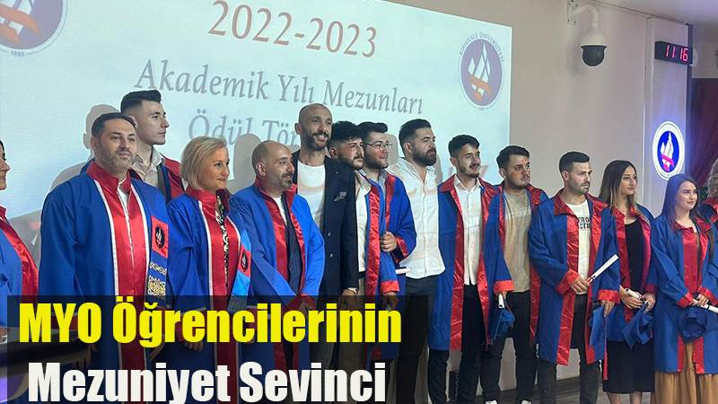 MYO Öğrencilerinin Mezuniyet Sevinci