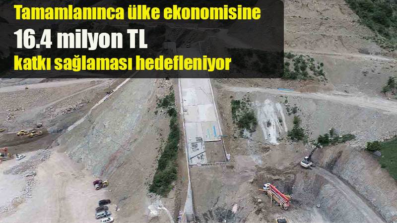 Tamamlanınca ülke ekonomisine 16.4 milyon TL katkı sağlaması hedefleniyor