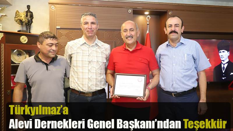 Türkyılmaz’a Alevi Dernekleri Genel Başkanı’ndan Teşekkür