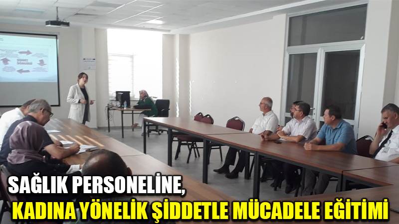 SAĞLIK PERSONELİNE,   KADINA YÖNELİK ŞİDDETLE MÜCADELE EĞİTİMİ