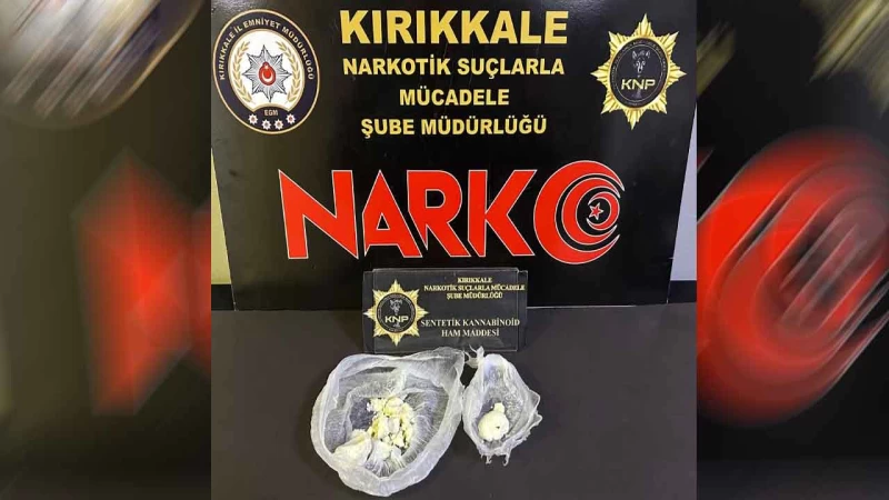 Sentetik kannabinoid ele geçirildi