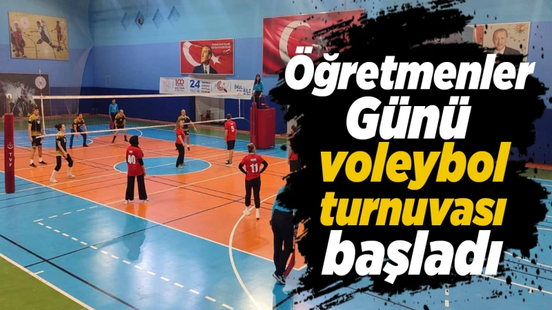 Öğretmenler Günü voleybol turnuvası başladı