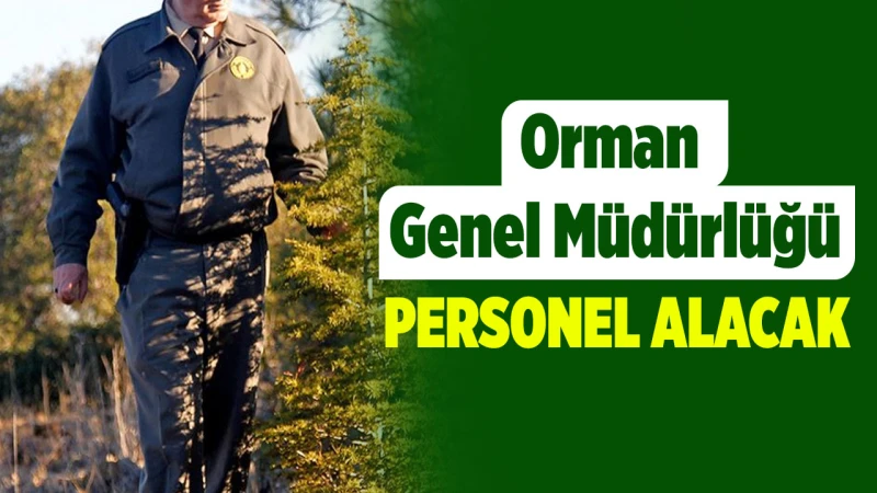 Orman Genel Müdürlüğü 496 sözleşmeli personel alacak