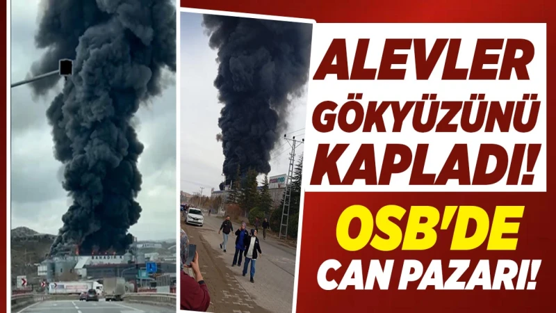 Kırıkkale OSB’de yangın! Olay yerinden ilk görüntüler!