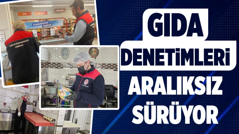 Gıda denetimleri aralıksız sürüyor