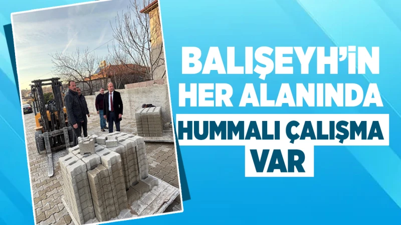 Balışeyh’in her alanında hummalı çalışma var