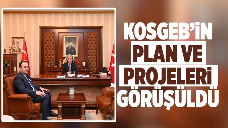 KOSGEB’in plan ve projeleri görüşüldü