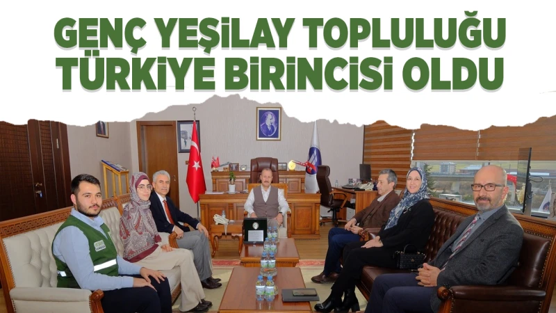 Genç Yeşilay topluluğu Türkiye birincisi oldu