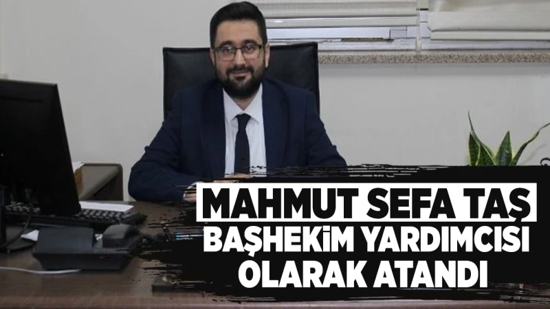 Mahmut Sefa Taş, Başhekim Yardımcısı olarak atandı
