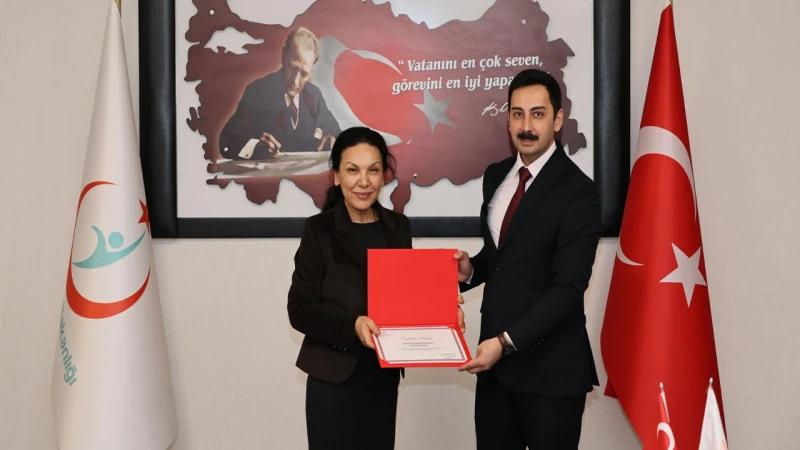 Delice Devlet Hastanesi’ne teşekkür belgesi