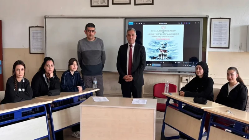 Bahşılı’da İstiklal Marşı’nı güzel okuma yarışması