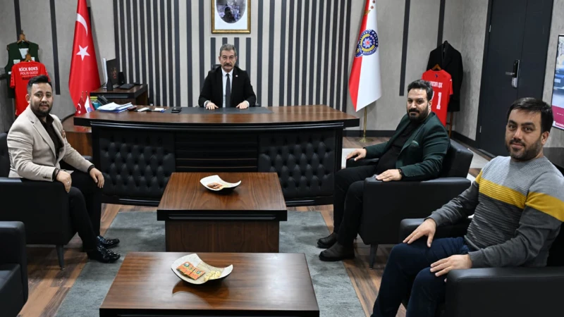 Gazetekale ve Yenigün’den Emniyet Müdürü Mustafa Işık’a ziyaret
