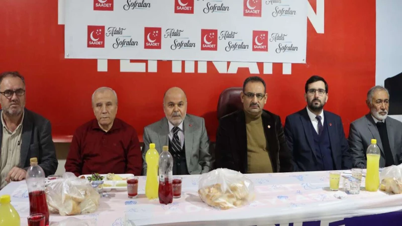 Saadet Partisi’nden iftarda ‘Adalet Sofrası’