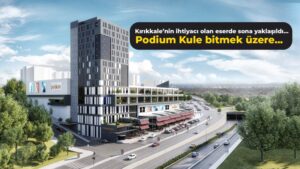 Kırıkkale’nin İhtiyacı Olan Eserde Sona Yaklaşıldı, Podium Kule Bitmek Üzere…