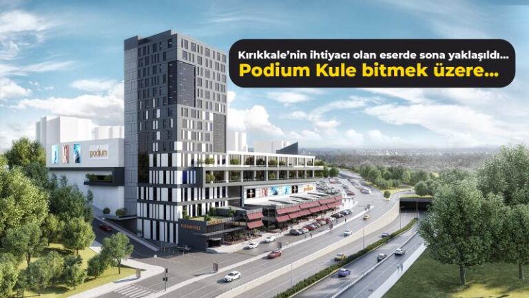 Kırıkkale’nin İhtiyacı Olan Eserde Sona Yaklaşıldı, Podium Kule Bitmek Üzere…