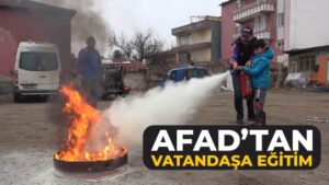 AFAD görevlileri, vatandaşları ’afet’ olaylarına karşı bilinçlendiriyor
