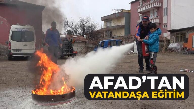 AFAD görevlileri, vatandaşları ’afet’ olaylarına karşı bilinçlendiriyor