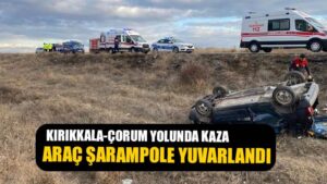 Kırıkkale’de iki otomobil çarpıştı: 4 yaralı