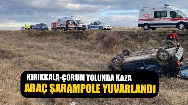 Kırıkkale’de iki otomobil çarpıştı: 4 yaralı