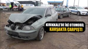 İki otomobil kavşakta çarpıştı: 1 yaralı
