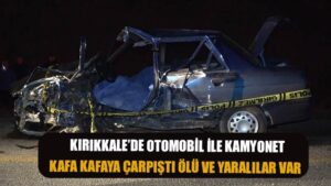 Otomobil ile kamyonet kafa kafaya çarpıştı: 1 ölü, 3 yaralı