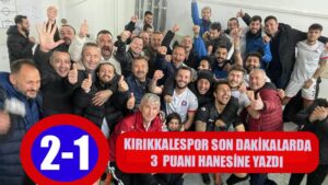 TFF 3. Lig: Kırıkkale BA: 2 – Ergene Velimeşespor: 1