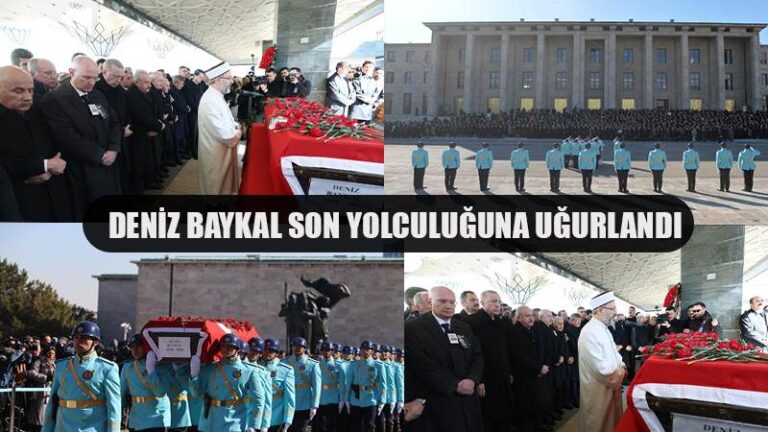 Deniz Baykal’ın cenaze namazı Ahmet Hamdi Akseki Camii’nde kılındı