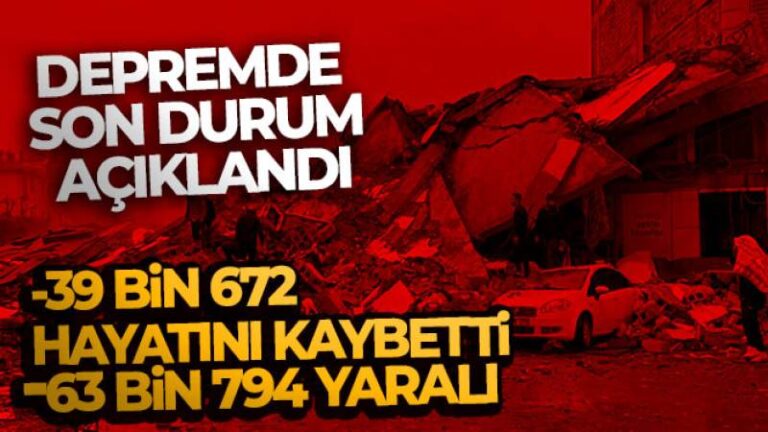 Bakan Soylu: ‘Şu ana kadar 39 bin 672 vatandaşımızı kaybettik’