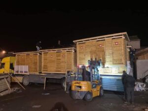 Bartın’dan deprem bölgesine ahşap konteyner desteği