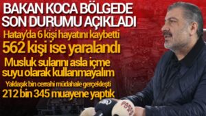 Bakan Koca: ‘Musluk sularını asla içme suyu olarak kullanmayalım’