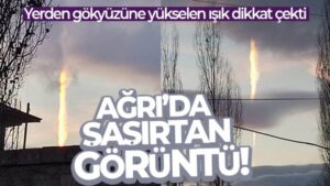 Ağrı’da şaşırtan görüntü