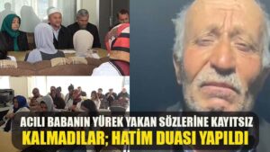 Acılı babanın yürek yakan sözlerine kayıtsız kalmadılar: Hatim duası yapıldı