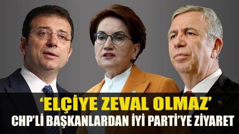 Elçiden Zeval Olmaz ‘CHP’Lİ Başkanlarından ‘İYİ PARTİ”ye Ziyaret