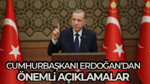 Cumhurbaşkanı Erdoğan, kabine sonrası açıklamalarda bulunuyor