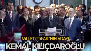 Adaylığı ilan edilen Kılıçdaroğlu’ndan ilk açıklama: 6’lı Masa’daki genel başkanlar cumhurbaşkanı yardımcısı olacak