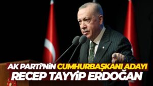 AK Parti’nin Cumhurbaşkanı adayı Recep Tayyip Erdoğan