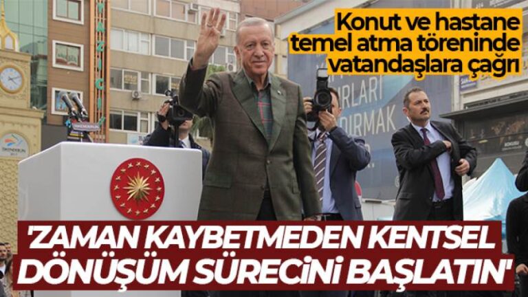 Cumhurbaşkanı Erdoğan: ‘Bir yılda 319 bin konut, toplamda 650 bin konut yapacağız’