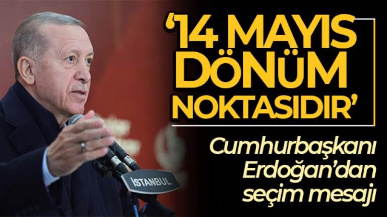 Cumhurbaşkanı Erdoğan: ‘Oy pusulasının bir yanında huzur olacak, diğer tarafında kavga olacak, kriz olacak’