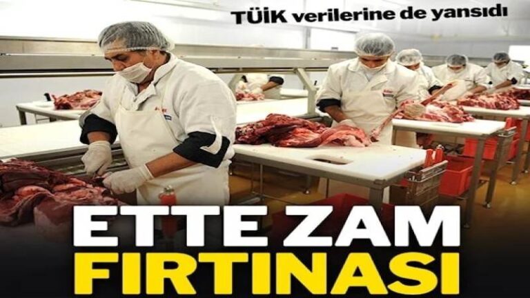 Et ve şarküteri ürünlerinin fiyatlarında büyük artış