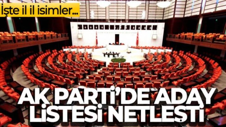AK Parti’de aday listesi netleşti