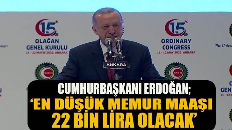Cumhurbaşkanı Erdoğan’dan memura zam mesajı