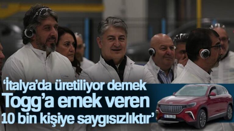 TOGG CEO’su Karakaş: ‘İtalya’da üretiliyor demek Togg’a emek veren 10 bin kişiye saygısızlıktır’