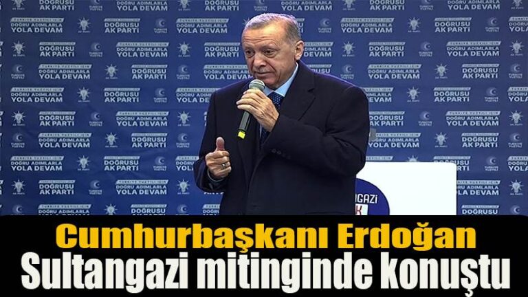 Cumhurbaşkanı Erdoğan Sultangazi mitinginde konuştu